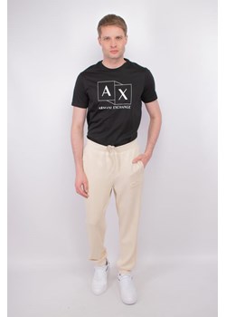 spodnie męskie armani exchange 3dzpaa zjubz kremowy ze sklepu Royal Shop w kategorii Spodnie męskie - zdjęcie 173628233