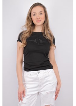 t-shirt damski  armani exchange 3dyt58 yj3rz  czarny ze sklepu Royal Shop w kategorii Bluzki damskie - zdjęcie 173628254