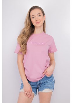 t-shirt damski  pinko 101752 a1nw różowy ze sklepu Royal Shop w kategorii Bluzki damskie - zdjęcie 173628274
