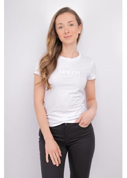 t-shirt damski armani exchange 3dyt11 yjg3z biały ze sklepu Royal Shop w kategorii Bluzki damskie - zdjęcie 173628284