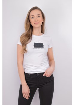 t-shirt damski armani exchange 3dyt51 yjetz  biały ze sklepu Royal Shop w kategorii Bluzki damskie - zdjęcie 173628303