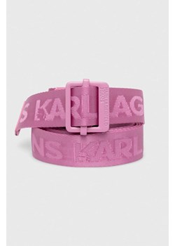 Karl Lagerfeld Jeans pasek damski kolor różowy ze sklepu ANSWEAR.com w kategorii Paski damskie - zdjęcie 173628431