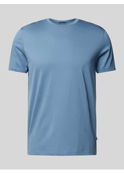 T-shirt z prążkowanym,okrągłym dekoltem model ‘Cosmo’ ze sklepu Peek&Cloppenburg  w kategorii T-shirty męskie - zdjęcie 173629003