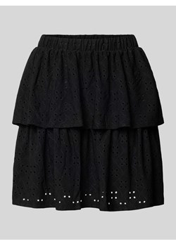 Spódnica mini z efektem stopniowania w kolorze białym ze sklepu Peek&Cloppenburg  w kategorii Spódnice - zdjęcie 173629121