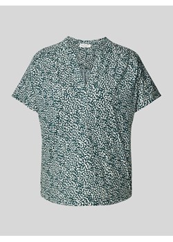 T-shirt z kołnierzem z lamówką ze sklepu Peek&Cloppenburg  w kategorii Bluzki damskie - zdjęcie 173629222