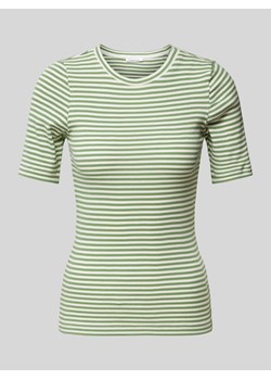T-shirt z detalem z logo ze sklepu Peek&Cloppenburg  w kategorii Bluzki damskie - zdjęcie 173629301