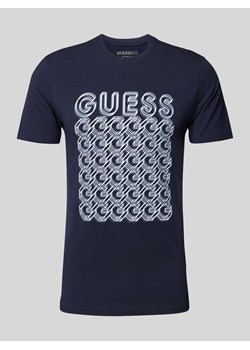 T-shirt z nadrukiem z logo model ‘CHAIN’ ze sklepu Peek&Cloppenburg  w kategorii T-shirty męskie - zdjęcie 173629540