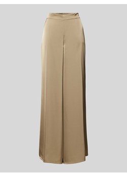 Spodnie materiałowe z szeroką nogawką i elastycznym pasem ze sklepu Peek&Cloppenburg  w kategorii Spodnie damskie - zdjęcie 173629620