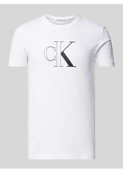 T-shirt z nadrukiem z logo ze sklepu Peek&Cloppenburg  w kategorii T-shirty męskie - zdjęcie 173629774