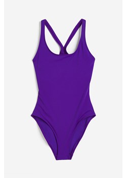 H & M - Sportowy kostium kąpielowy - Fioletowy ze sklepu H&M w kategorii Stroje kąpielowe - zdjęcie 173629833