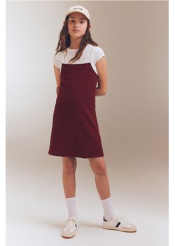 H & M - Dżersejowa sukienka na ramiączkach - Czerwony ze sklepu H&M w kategorii Sukienki dziewczęce - zdjęcie 173629861