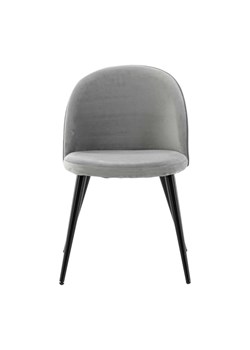 H & M - Velvet Krzesło 2 Sztuki - Szary ze sklepu H&M w kategorii Krzesła - zdjęcie 173629954