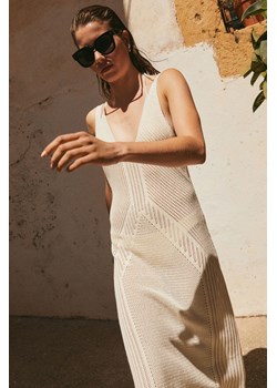 H & M - Sukienka o wyglądzie szydełkowej robótki - Biały ze sklepu H&M w kategorii Sukienki - zdjęcie 173629980