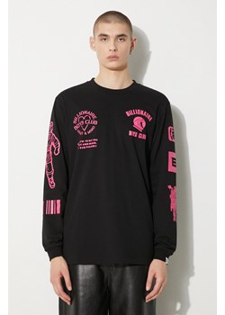 Billionaire Boys Club longsleeve bawełniany Multi Graphic Longsleeve kolor czarny z nadrukiem B24251 ze sklepu PRM w kategorii T-shirty męskie - zdjęcie 173631120