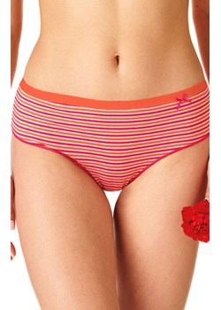 Key 2-pak sportowe majtki midi bikini w paski LPC 332 B22, Kolor pomarańczowo-czerwony, Rozmiar L, Key ze sklepu Intymna w kategorii Majtki damskie - zdjęcie 173631881