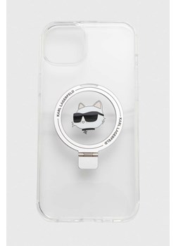 Karl Lagerfeld etui na telefon iPhone 15 Plus / 14 Plus 6.7 kolor biały KLHMP15MHMRSCHH ze sklepu ANSWEAR.com w kategorii Etui - zdjęcie 173632352