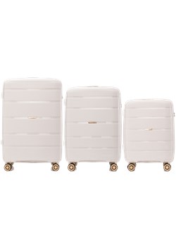 Komplet 3 walizek Wings x Paprocki Brzozowski HAWFINCH – WHITE ze sklepu WINGS w kategorii Walizki - zdjęcie 173632554
