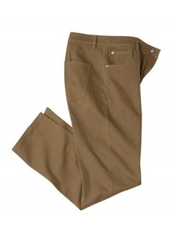 Brązowe spodnie regular ze stretchem ze sklepu Atlas For Men w kategorii Spodnie męskie - zdjęcie 173633571