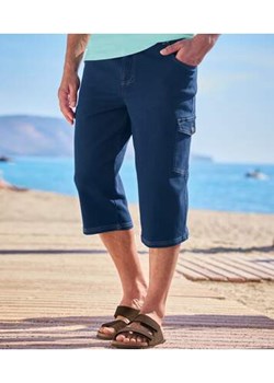 Wygodne, jeansowe bojówki ¾ ze stretchem ze sklepu Atlas For Men w kategorii Spodnie męskie - zdjęcie 173633580