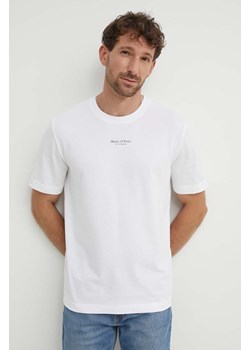 Marc O&apos;Polo t-shirt bawełniany męski kolor biały z nadrukiem 426201251382 ze sklepu ANSWEAR.com w kategorii T-shirty męskie - zdjęcie 173633913