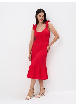 Mohito - Sukienka midi na ramiączkach - czerwony ze sklepu Mohito w kategorii Sukienki - zdjęcie 173634504