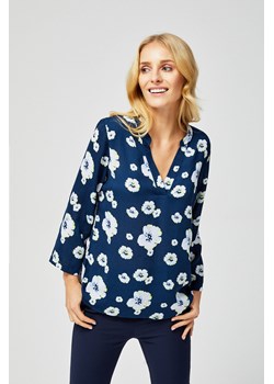 Luźna koszula z motywem kwiatowym ze sklepu Moodo.pl w kategorii Bluzki damskie - zdjęcie 173635094