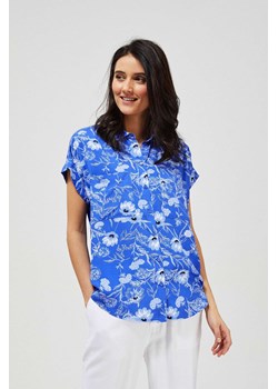 Koszula z wiskozy z krótkim rękawem ze sklepu Moodo.pl w kategorii Bluzki damskie - zdjęcie 173635662