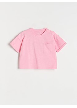 Reserved - Bawełniany t-shirt - intensywny róż ze sklepu Reserved w kategorii Koszulki niemowlęce - zdjęcie 173637253