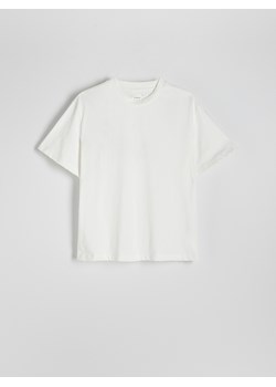 Reserved - T-shirt relaxed fit - złamana biel ze sklepu Reserved w kategorii T-shirty męskie - zdjęcie 173637291