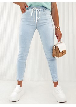 Spodnie damskie jeansowe GLAMMOVE niebieskie Dstreet UY2122 ze sklepu DSTREET.PL w kategorii Jeansy damskie - zdjęcie 173637381