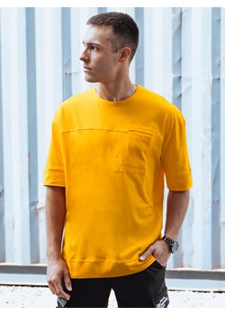 T-shirt męski żółty Dstreet RX5597 ze sklepu DSTREET.PL w kategorii T-shirty męskie - zdjęcie 173637393