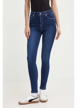 Karl Lagerfeld Jeans jeansy damskie kolor granatowy 245J1100 ze sklepu ANSWEAR.com w kategorii Jeansy damskie - zdjęcie 173638021