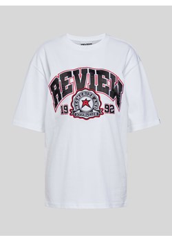 T-shirt z nadrukiem z logo ze sklepu Peek&Cloppenburg  w kategorii Bluzki damskie - zdjęcie 173638490