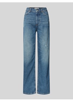 Jeansy o kroju straight fit z efektem znoszenia ze sklepu Peek&Cloppenburg  w kategorii Jeansy damskie - zdjęcie 173638543