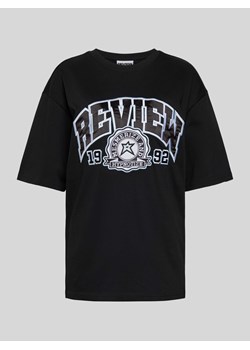 T-shirt z nadrukiem z logo ze sklepu Peek&Cloppenburg  w kategorii Bluzki damskie - zdjęcie 173638611
