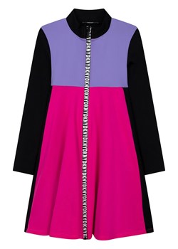 DKNY Sukienka w kolorze różowo-czarno-fioletowym ze sklepu Limango Polska w kategorii Sukienki dziewczęce - zdjęcie 173638790