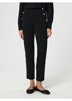 Sinsay - Spodnie z ozdobnymi guzikami - czarny ze sklepu Sinsay w kategorii Spodnie damskie - zdjęcie 173640642