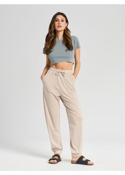 Sinsay - Spodnie - kremowy ze sklepu Sinsay w kategorii Spodnie damskie - zdjęcie 173640653