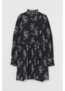 H & M - Sukienka z falbankami - Czarny ze sklepu H&M w kategorii Sukienki - zdjęcie 173641820