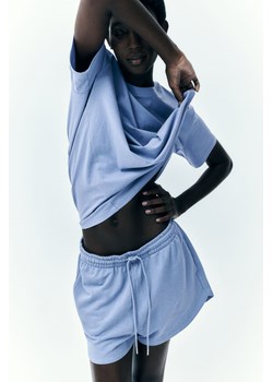 H & M - Bawełniany T-shirt - Niebieski ze sklepu H&M w kategorii Bluzki damskie - zdjęcie 173641843