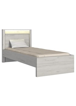 Pojedyncze łóżko 90x200 kraft biały - Dagna 20X ze sklepu Edinos.pl w kategorii Łóżka i materace - zdjęcie 173643072