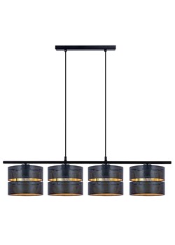 Ażurowa czarno-złota lampa nad stół z 4 kloszami - A551-Amfa ze sklepu Edinos.pl w kategorii Lampy wiszące - zdjęcie 173643191