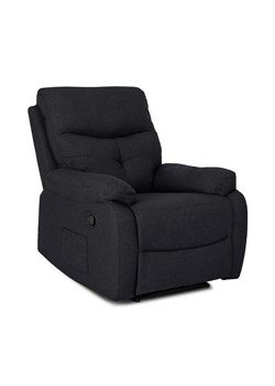 Czarny fotel z masażem do salonu - Edip 4X ze sklepu Edinos.pl w kategorii Fotele - zdjęcie 173643420