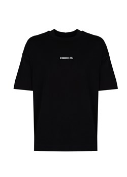 Les Hommes T-Shirt "Happy Pictures" | LBT1015700P | Mężczyzna | Czarny ze sklepu ubierzsie.com w kategorii T-shirty męskie - zdjęcie 173645490