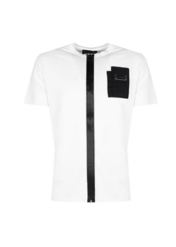 Les Hommes T-Shirt "Full Zip" | LBT1021729M | Mężczyzna | Biały ze sklepu ubierzsie.com w kategorii T-shirty męskie - zdjęcie 173645521