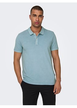ONLY &amp; SONS Koszulka polo w kolorze błękitnym ze sklepu Limango Polska w kategorii T-shirty męskie - zdjęcie 173648793