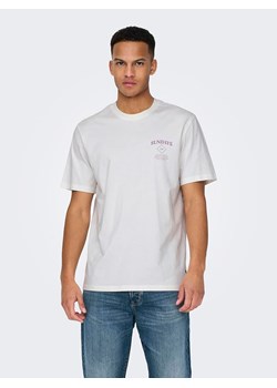 ONLY &amp; SONS Koszulka w kolorze białym ze sklepu Limango Polska w kategorii T-shirty męskie - zdjęcie 173649483