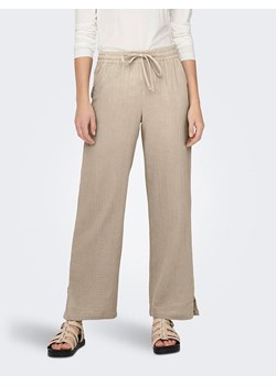 JDY Spodnie w kolorze beżowym ze sklepu Limango Polska w kategorii Spodnie damskie - zdjęcie 173649522
