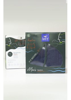 Key sportowe bokserki z lampasem granatowe MXH 187 B23 GR, Kolor granatowy, Rozmiar M, Key ze sklepu Primodo w kategorii Majtki męskie - zdjęcie 173649904