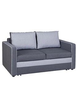 Popielata rozkładana sofa z pojemnikiem - Irlo ze sklepu Edinos.pl w kategorii Sofy i kanapy - zdjęcie 173652551